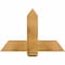Ekena Millwork Eugene Rough Sawn Timber Gable Bracket, Western Red Cedar, 36"W x 24"H x 6"D x 6"F, 16/12 Pitch GBW036X24X0606EUG00RWR - alternate 1